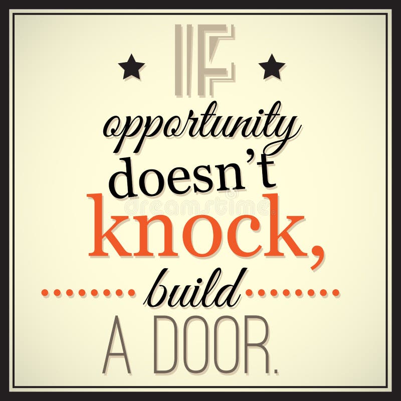 Knock Opportunity Stock Illustrations – 181 Knock Opportunity Stock  Illustrations, Vectors & Clipart - Dreamstime