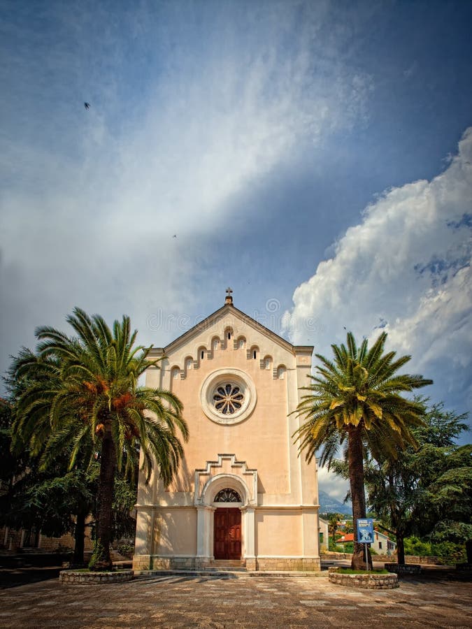 Iglesia de Herceg Novi fotografía de archivo