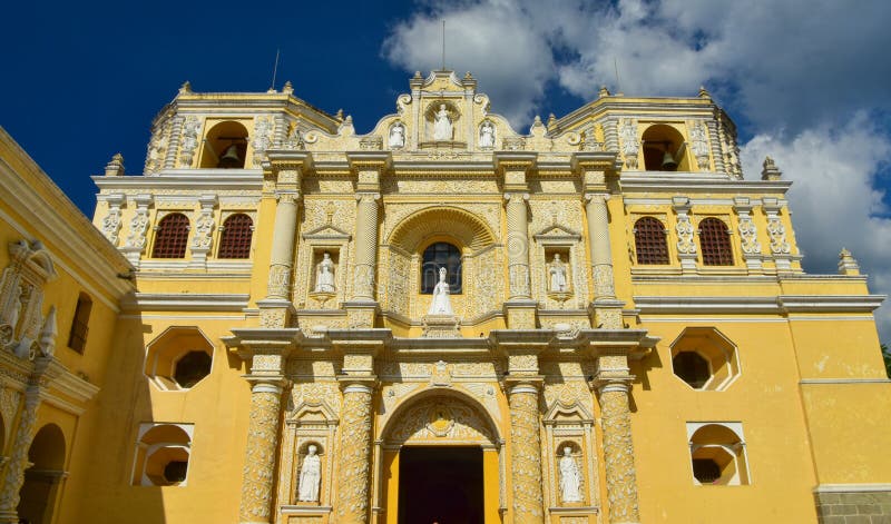 Iglesia De La Merced, a Church in Antigua, Guatemala Stock Image - Image of  city, iglesia: 218238657