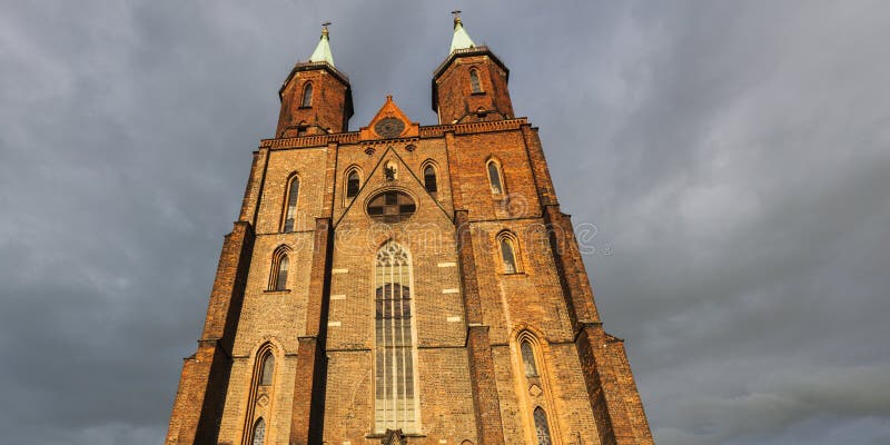 Iglesia de la Virgen María en Legnica fotografía de archivo libre de regalías Iglesia de la Virgen María en Legnica fotografía de archivo libre de regalías