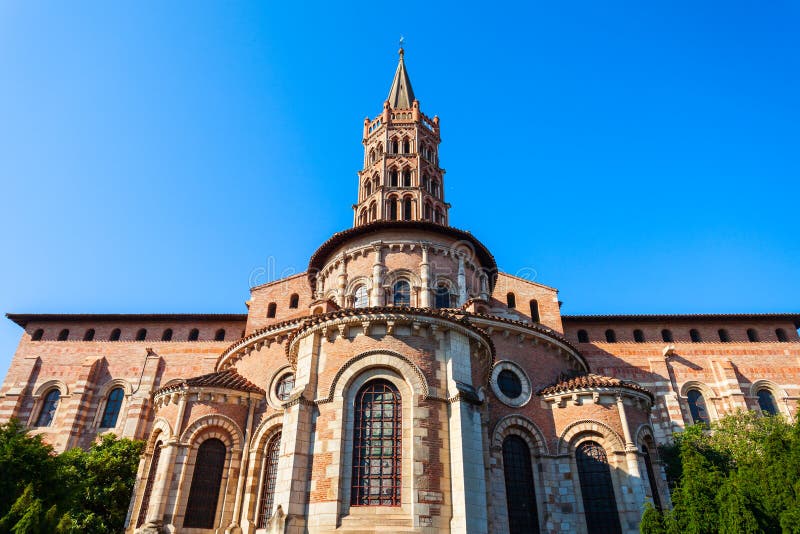 Iglesia de Sernin del santo de la basílica, Toulouse fotografía de archivo libre de regalías Iglesia de Sernin del santo de la basílica, Toulouse fotografía de archivo libre de regalías