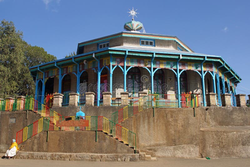 Iglesia Entoto Maryam, Addis Ababa, Etiopía imágenes de archivo libres de regalías Iglesia Entoto Maryam, Addis Ababa, Etiopía imágenes de archivo libres de regalías