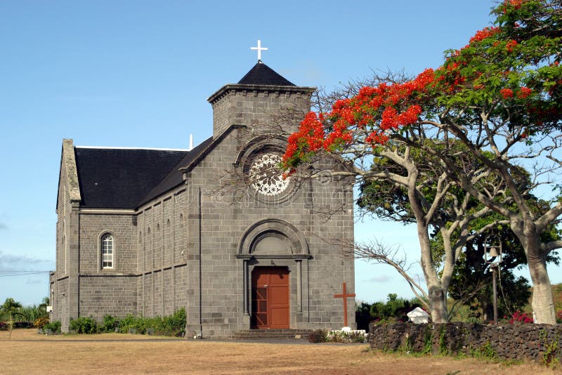 Iglesia mauriciana fotografía de archivo libre de regalías Iglesia mauriciana fotografía de archivo libre de regalías