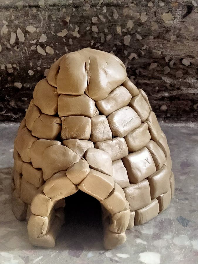 Igloo House Made Up of Clay Stock Photo Image of clay, light 216775950
