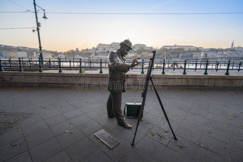 Ignac Roskovics Monument by Mihail Kolodko, 2014 - Budapest, Hungary royalty free stock images