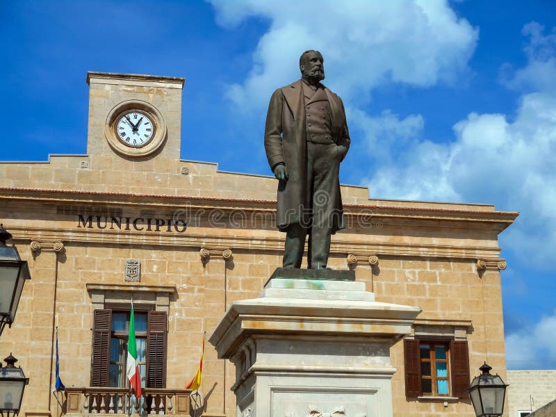 Ignazio Florio monument in Favignana, Sicily