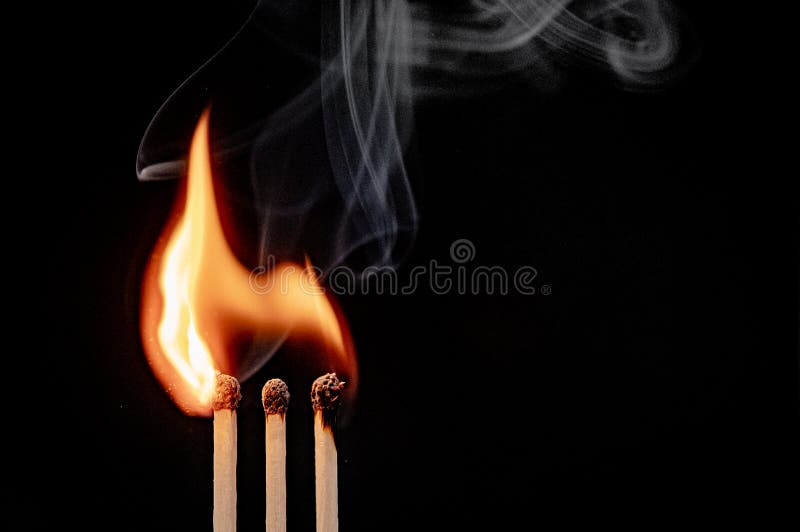 Ignition and Burning Match Stick Stock Image Image of ignite, candle