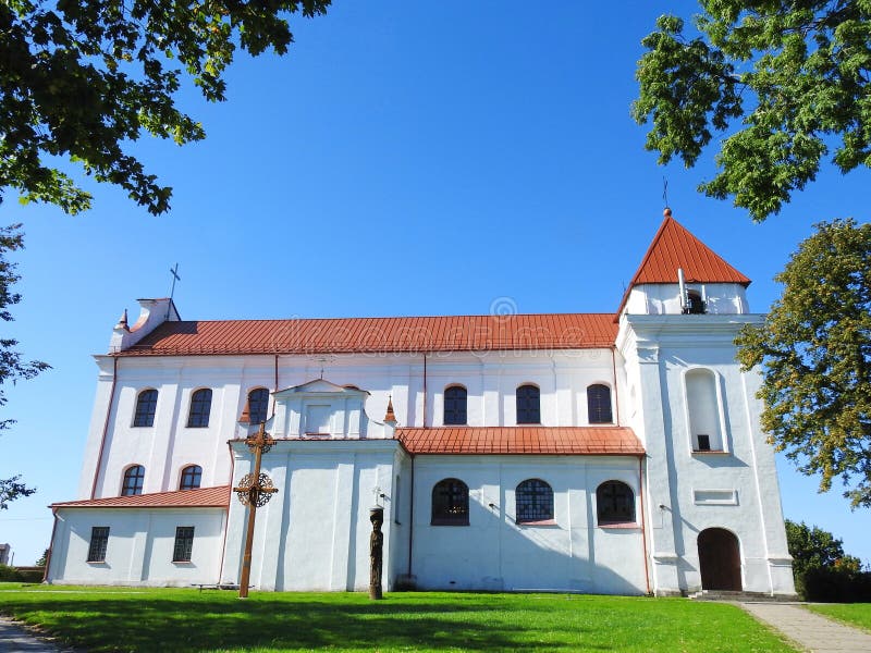 Lituânia da igreja palusa foto de stock. Imagem de europa - 187029418