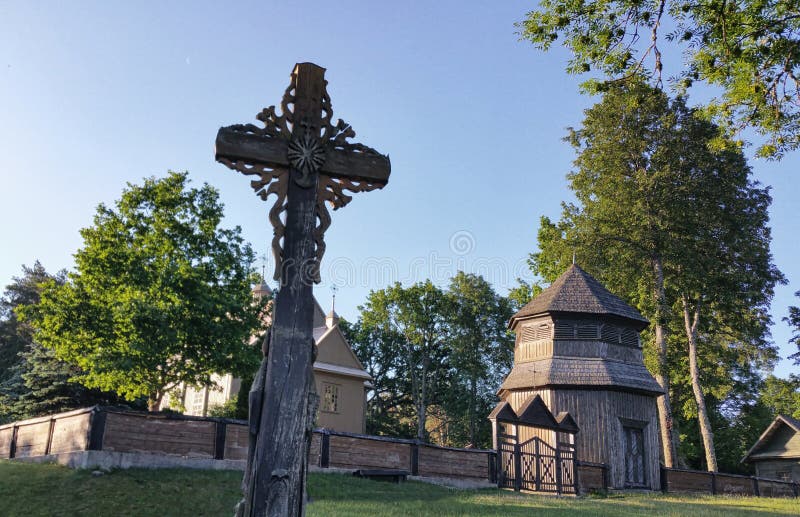 Lituânia da igreja palusa foto de stock. Imagem de europa - 187029418