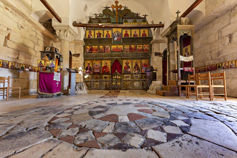 Igreja de santo mary apollonia albania imagem de stock