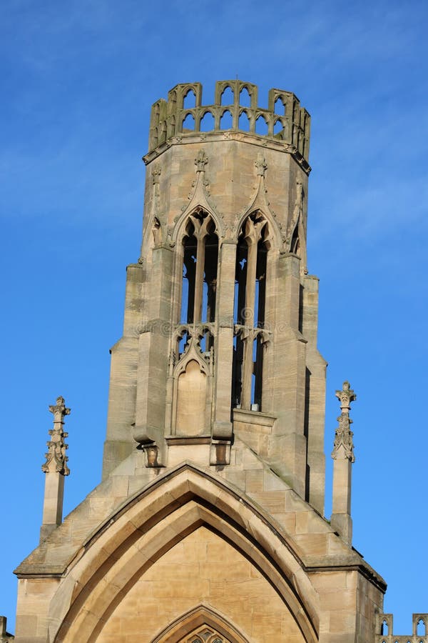 Igreja de yorland, inglaterra, torre octogonal fotos de stock