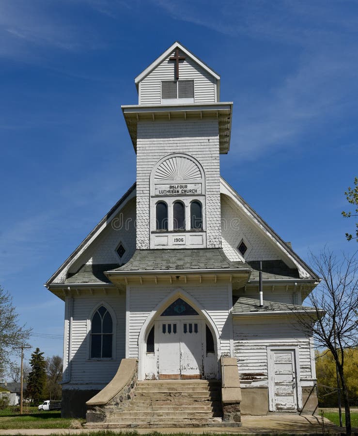Igreja Em Balfour, North Dakota Imagem de Stock Imagem de igreja