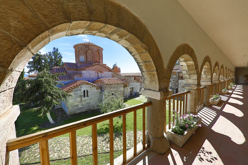 Igreja histórica de bizantina apollonia albania foto de stock