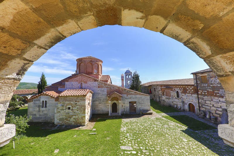 Igreja histórica de bizantina apollonia albania fotografia de stock royalty free