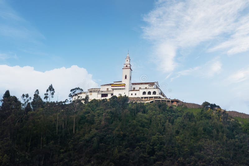 Monserrate Church on top of Monserrate Hill in Bogota, Colombia. Monserrate Church on top of Monserrate Hill in Bogota, Colombia