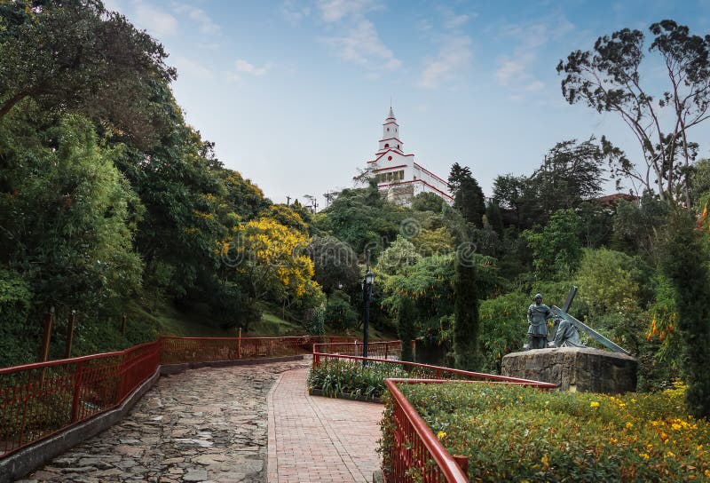 Monserrate Church on top of Monserrate Hill in Bogota, Colombia. Monserrate Church on top of Monserrate Hill in Bogota, Colombia