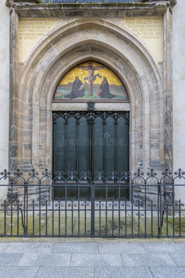 Wittenberg A Porta Famosa Em Toda A Igreja Do ` S De Saint Onde