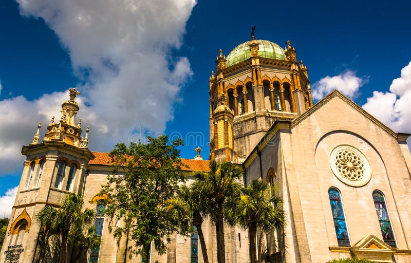 Igreja presbiteriana memorável de Flagler, em St Augustine, Florida imagem de stock royalty free Igreja presbiteriana memorável de Flagler, em St Augustine, Florida imagem de stock royalty free