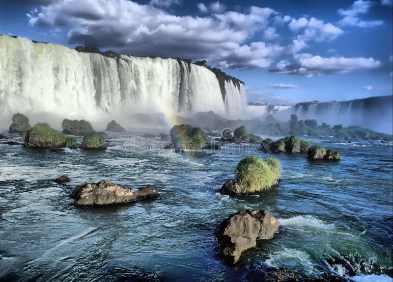 Iguacu Fälle stockbild Iguacu Fälle stockbild