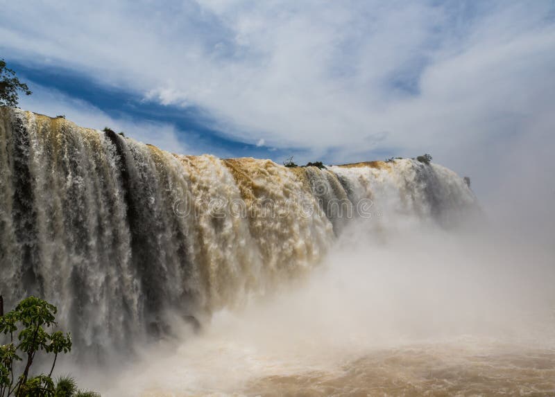 Iguassu Falls on Brazil side royalty free stock photography Iguassu Falls on Brazil side royalty free stock photography