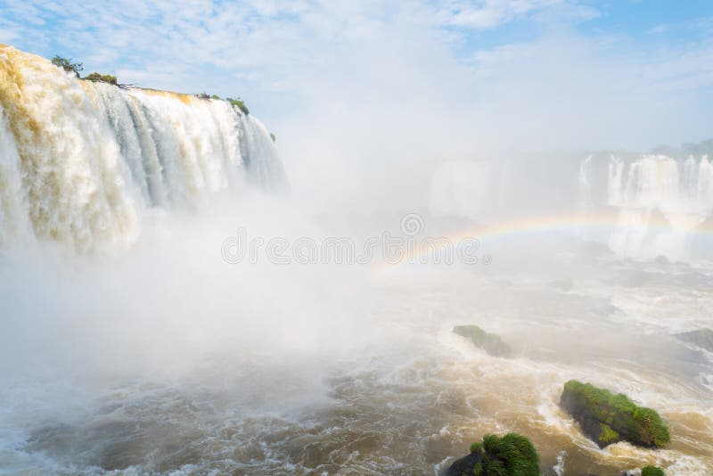 Iguazu Falls i det Parana landskapet, Brasilien arkivfoton Iguazu Falls i det Parana landskapet, Brasilien arkivfoton