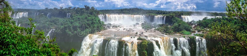 Iguazu falls panorama