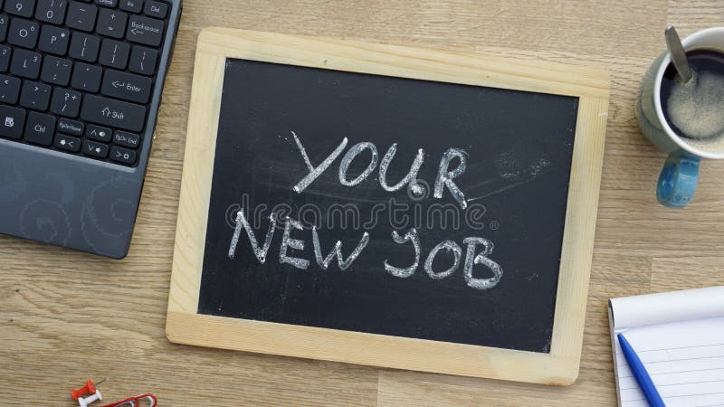 Ihr neuer Job im Büro lizenzfreie stockfotografie Ihr neuer Job im Büro lizenzfreie stockfotografie
