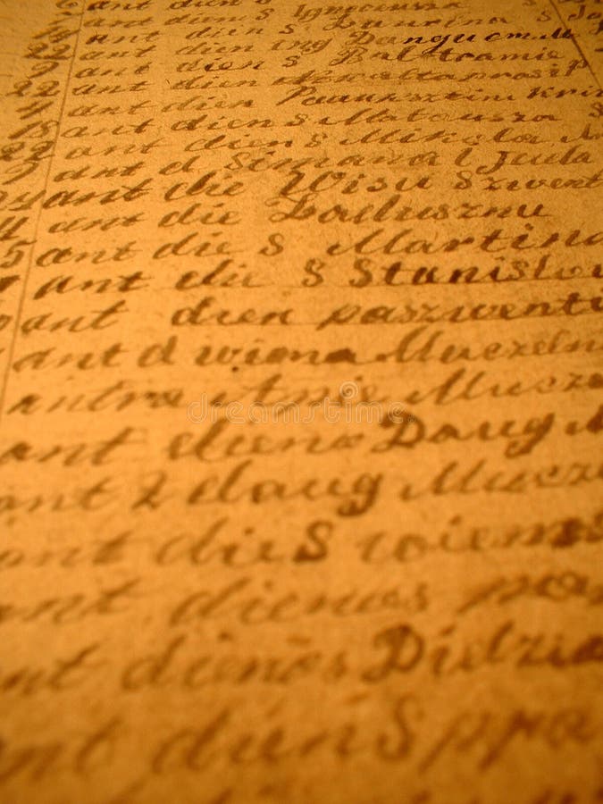 II manuscrito foto de archivo II manuscrito foto de archivo