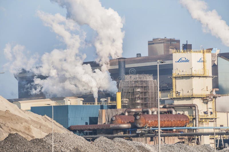 Steel Mill Of Tata Steel Unlimited In Ijmuiden The Netherlands High-Res  Stock Photo - Getty Images