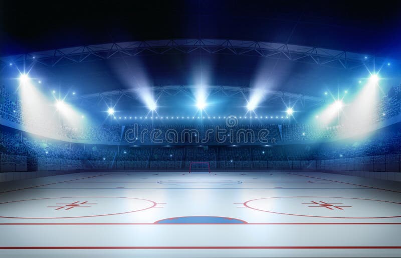 Ijshockeystadion het 3d teruggeven