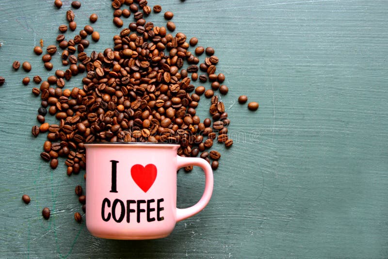 Ik houd van koffie royalty-vrije stock fotografie Ik houd van koffie royalty-vrije stock fotografie