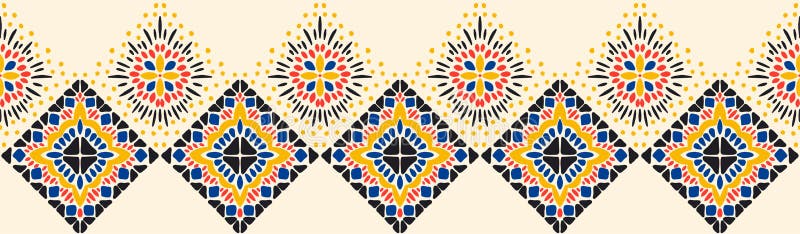 Ikat geometric folklore ornament. Tribal ethnic vector texture. Seamless striped pattern in Aztec style. Figure tribal embroidery. Indian, Scandinavian, Gypsy, Mexican, folk pattern. Ikat geometric folklore ornament. Tribal ethnic vector texture. Seamless striped pattern in Aztec style. Figure tribal embroidery. Indian, Scandinavian, Gypsy, Mexican, folk pattern.