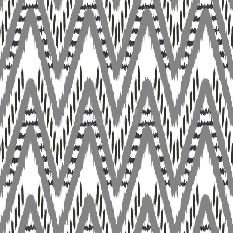 Ikat Seamless Pattern As Cloth, Curtain, Textile Design, Wallpaper