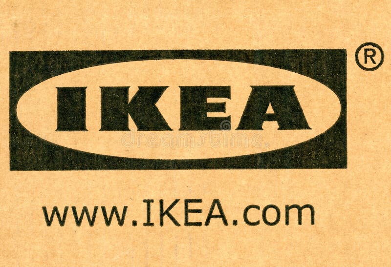 Overtuiging Ik wil niet Infecteren IKEA-embleem op een pakket redactionele fotografie. Image of noords -  145885197