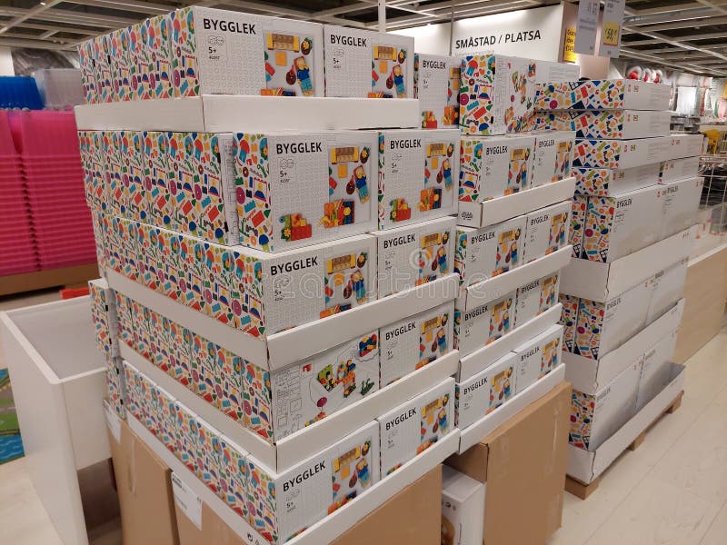 IKEA Bygglek LEGO Brick Set Boxes Editorial Photography Image of