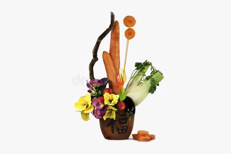 Ikebana from carrots