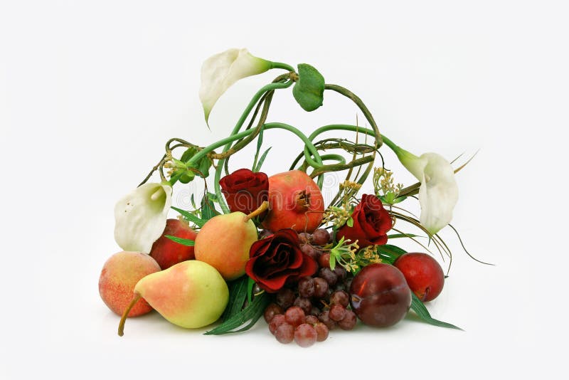 Ikebana from fruit