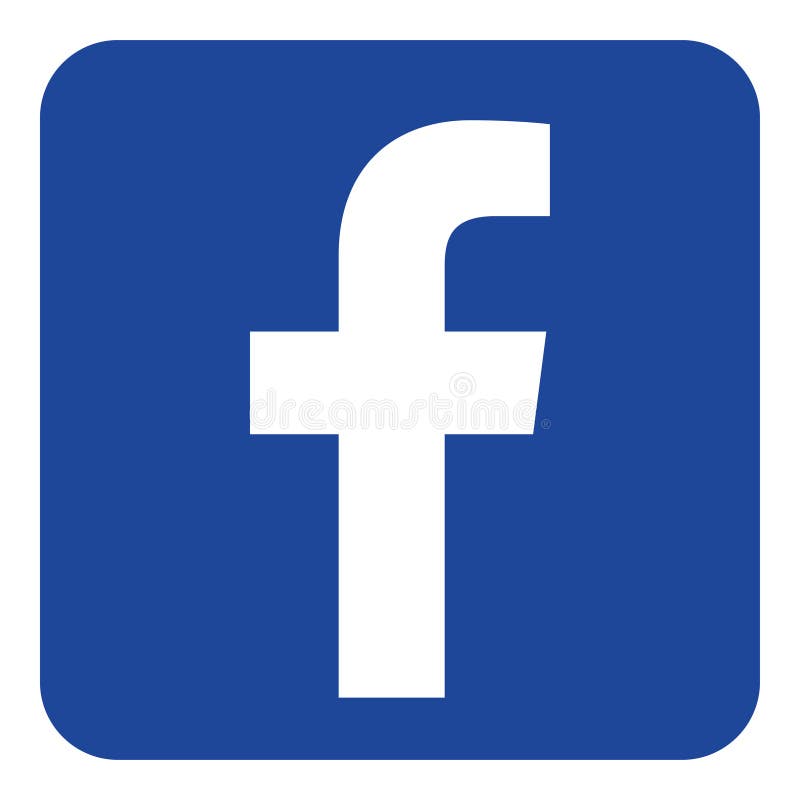 Ikon för Facebook-logotyp royaltyfri illustrationer