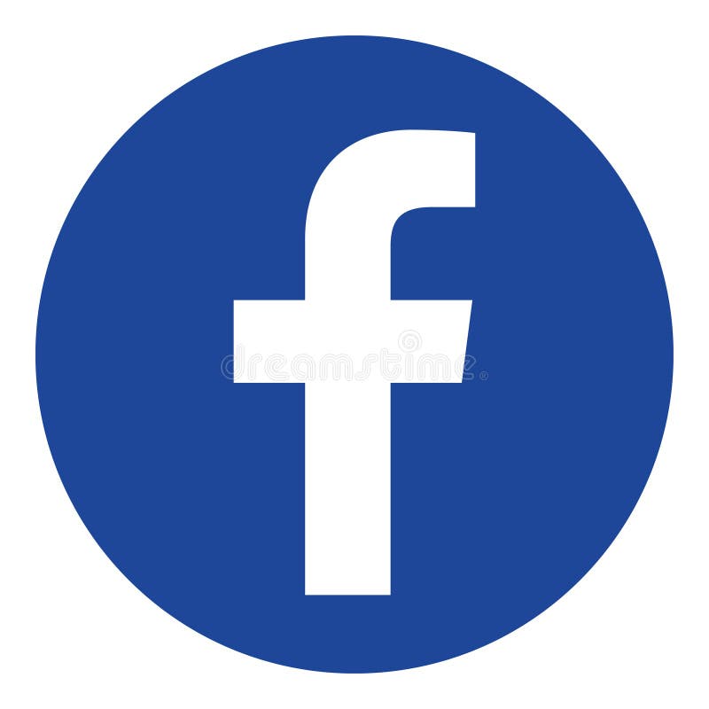 Ikon för Facebook-logotyp vektor illustrationer