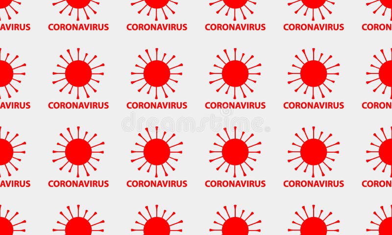 Ikon för kronvirus. illustration av mönstervektor vektor illustrationer