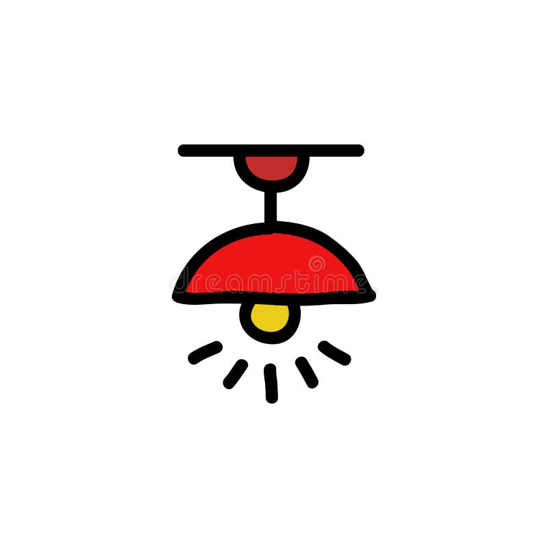 Ikon för taklampa vektor illustrationer