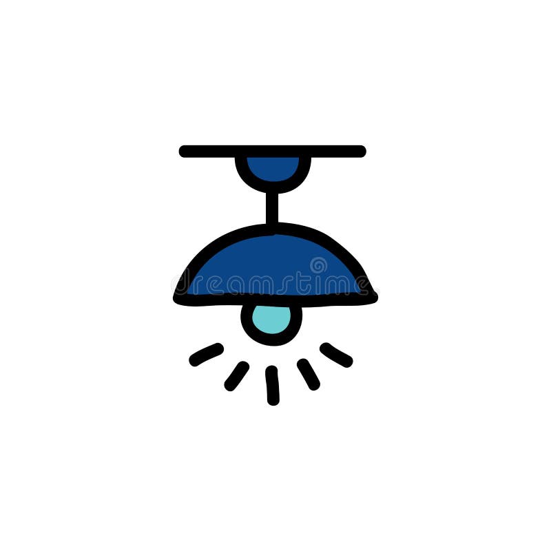 Ikon för taklampa vektor illustrationer