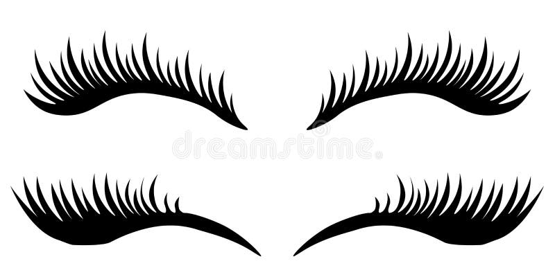 Eye lashes vector icon. Lashes vector. Eye lashes vector icon. Lashes vector