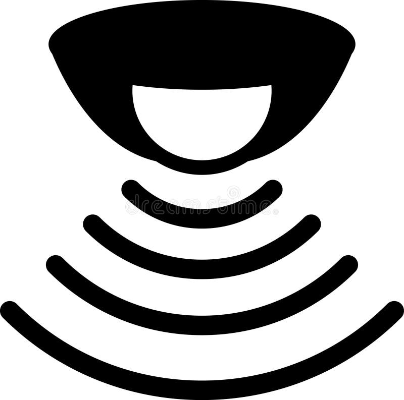 Ikona czujnika ruchu. Symbol czujnika ruchu w stylu płaskim dla aplikacji logo projektowania witryny sieci Web ppt i ect. Wektor ilustracja wektor