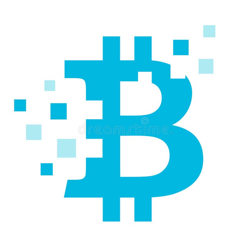 Ikona koncepcji awarii waluty kryptograficznej bitmonety royalty ilustracja