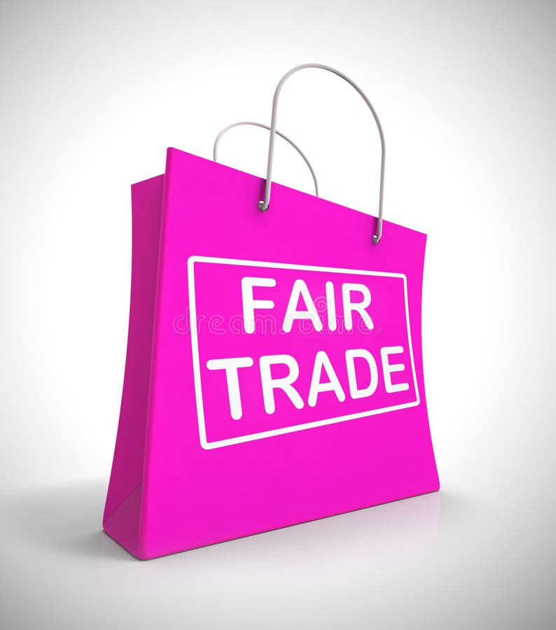 Fairtrade concept icon means equitable dealings with suppliers. Fairness in dealing with producers buy commercial Enterprises - 3d illustration. Fairtrade concept icon means equitable dealings with suppliers. Fairness in dealing with producers buy commercial Enterprises - 3d illustration