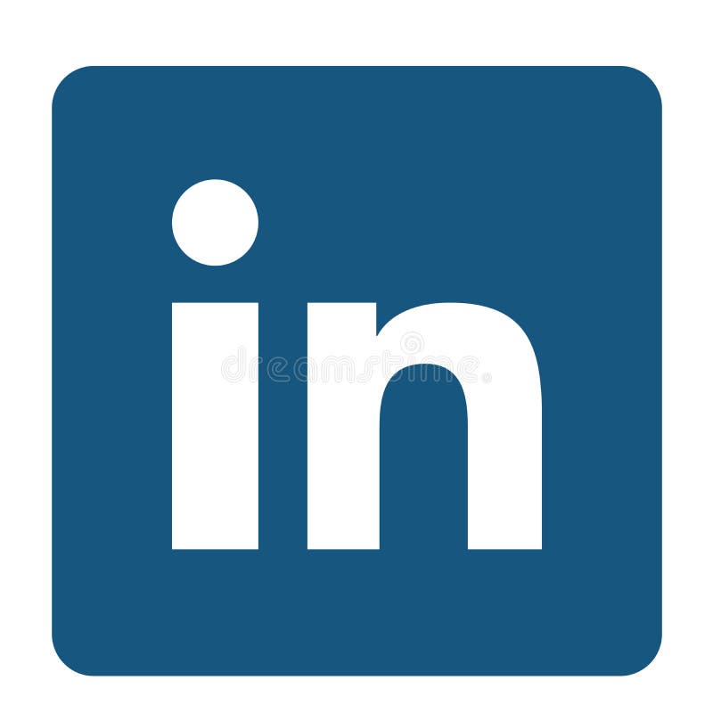 Ikona logo Linkedin popularne logo mediów społecznościowych linkedin element wektor