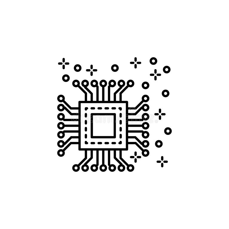 Computer cpu icon. Element of computer on white background. Computer cpu icon. Element of computer on white background