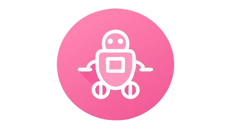Ikona prostego robota reprezentuje technologię i projektowanie wektora automatyzacji Generative AI ilustracja wektor