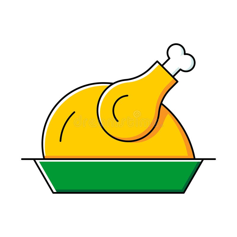 Ikona ptaszek na talerzu ilustracji